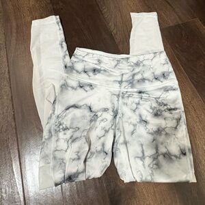 90 Degree By Reflex Gray and White Leggings